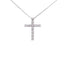 Pendentif Croix en Diamant de 0,25 ct en Argent Sterling