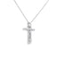 Colgante de Cruz de Diamante de 0.35ct en Oro Blanco de 14KT