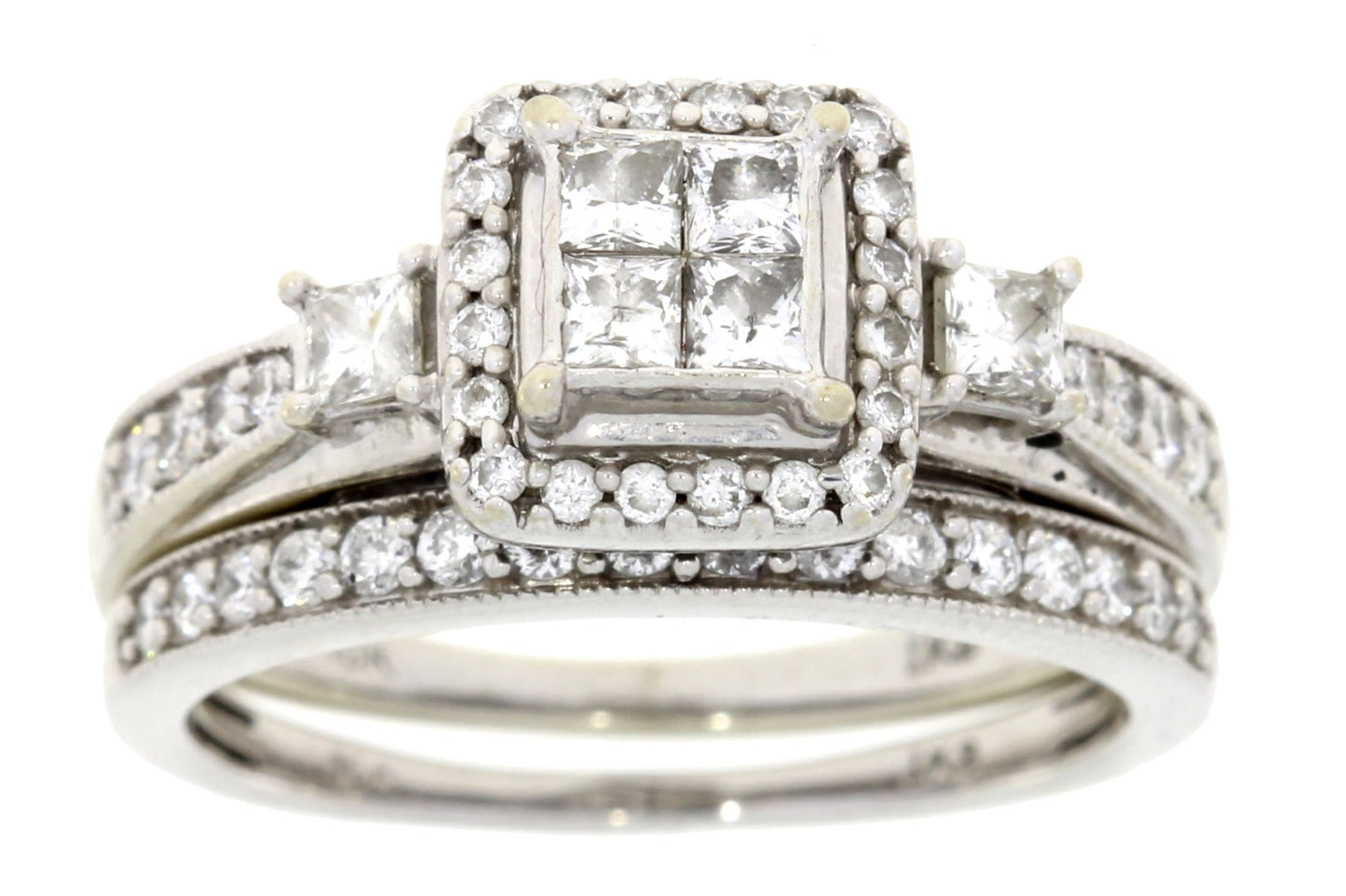 1.00ct Diamond Engagement Ring Set in 10KT White Gold