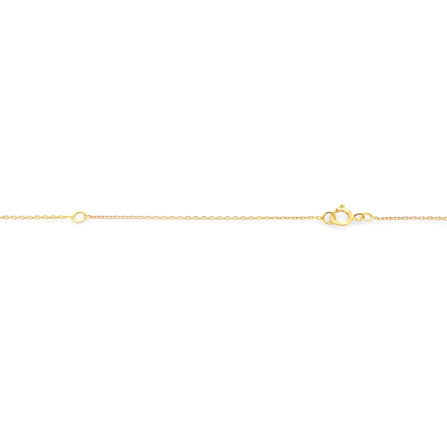 .30ct Colgante de Diamante Esmeralda en Oro Amarillo de 14KT