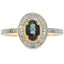 .59ct Anillo de Topacio Fuego Místico y Diamante en Oro Amarillo de 10KT
