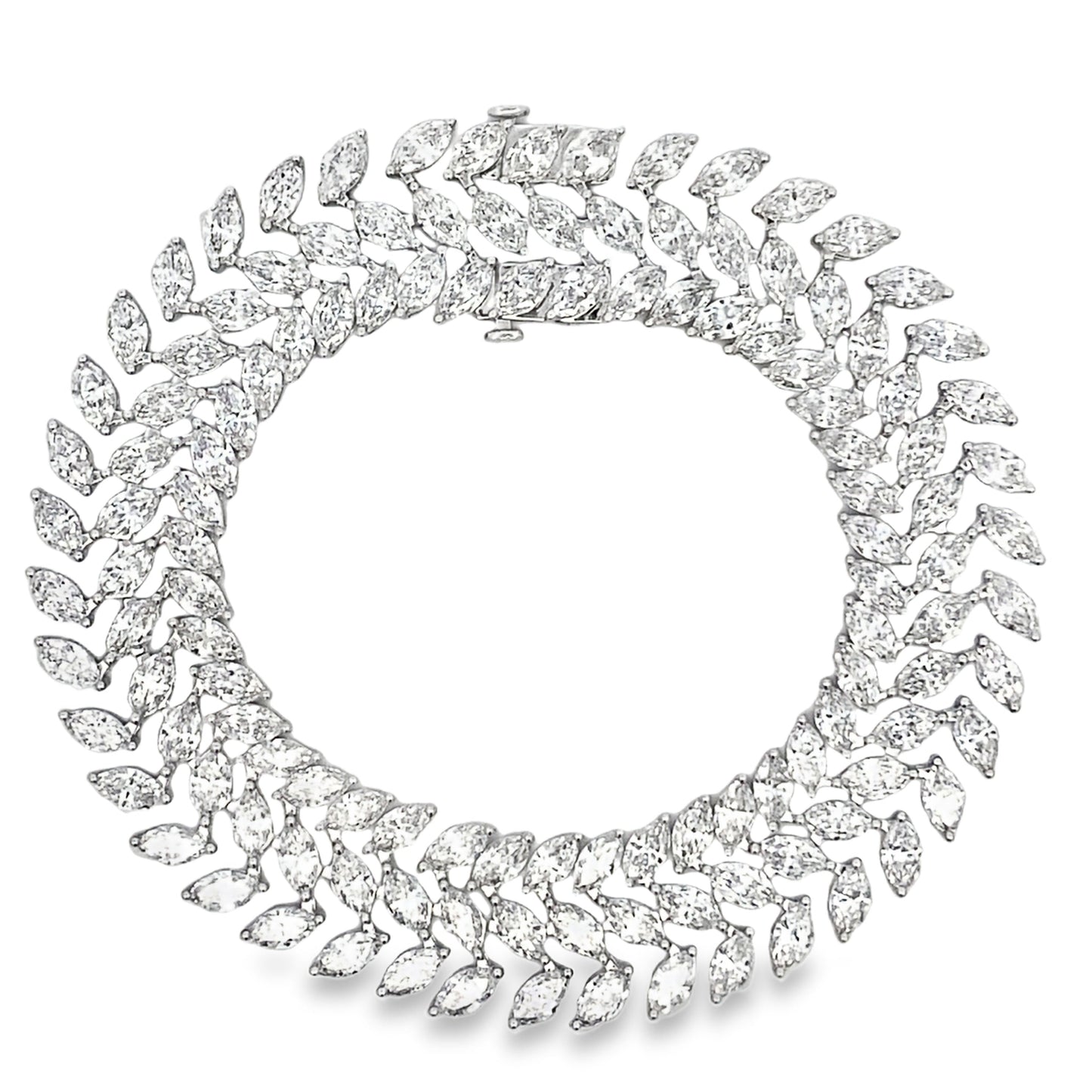 Lab Grown Diamond Tennis Bracelet in 14KT White Gold