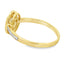 Anillo de Diamante de Acuamarina de .40ct en Oro Amarillo de 10KT