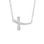 Pendentif Croix en Diamant de 0,26 ct en Argent Sterling