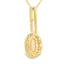 .10ct Colgante de Moda con Diamante de Ópalo en Oro Amarillo de 10KT
