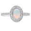 Genuine .36ct Opal Diamond Ring in 10KT White Gold