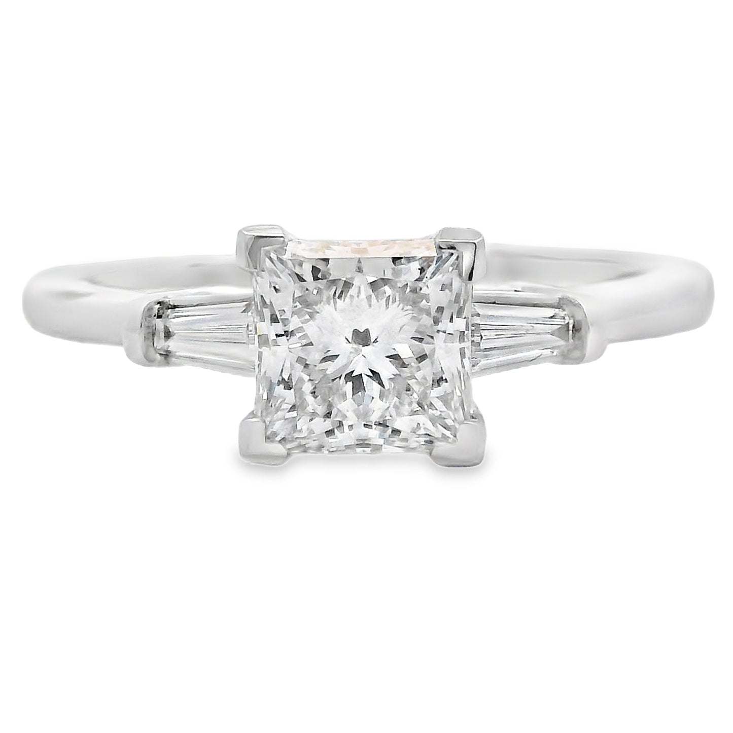 Diamant de laboratoire véritable de 1,12 ct en or blanc 10KT