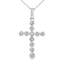 .20ct Diamond Cross Pendant in 14KT White Gold