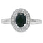 Genuine .55ct Onyx Diamond Ring in 10KT White Gold