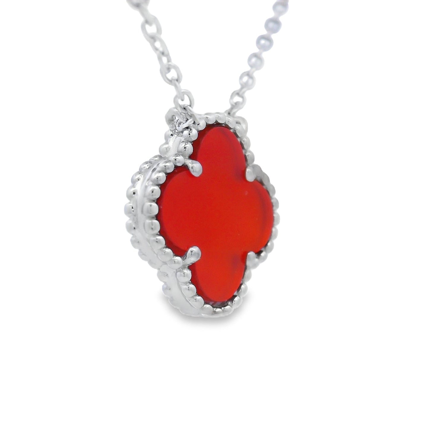Natural Carnelian Fashion Pendant in Sterling Silver