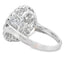 Bague en diamant véritable de 0,85 ct en or blanc 14KT