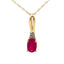 .02ct Ruby Diamond Pendant in 10KT Yellow Gold