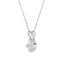 Natural .40ct Lab Grown Diamond Pendant in 14KT White Gold