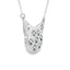 Natural Diamond Animal Pendant in Sterling Silver