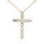.19ct Diamond Cross Pendant in 14KT Yellow Gold