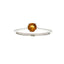 Genuine .20ct Citrine Ring in Sterling Silver