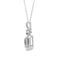 .72ct Pendentif en Saphir et Diamant en Or Blanc 14KT