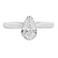 Véritable diamant de 0,50 ct cultivé en laboratoire en or blanc 10KT