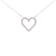 .25ct Diamond Heart Pendant in Sterling Silver