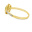 Bague en péridot et diamant de .55ct en or jaune 10KT