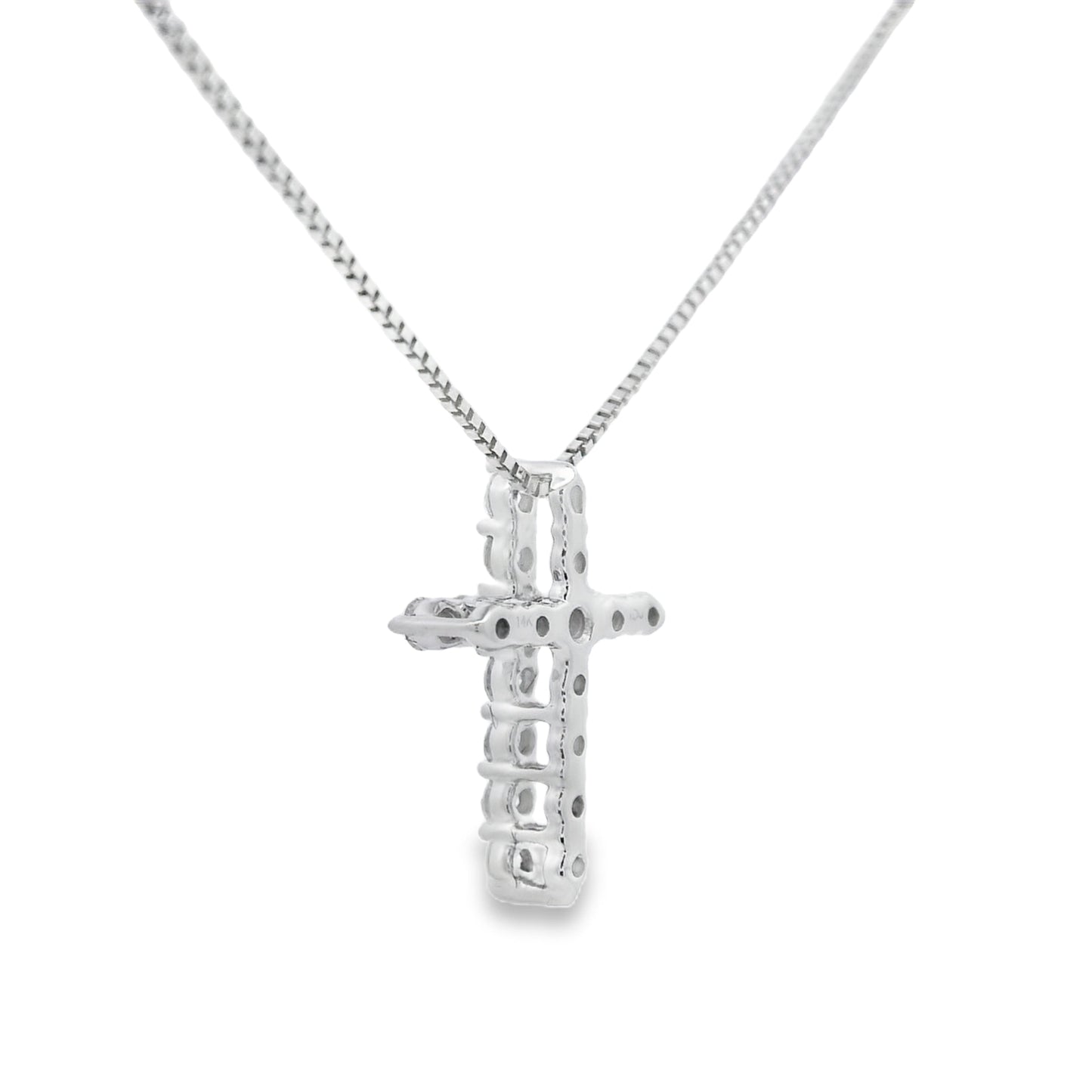 .15ct Diamond Cross Pendant in 14KT Yellow Gold
