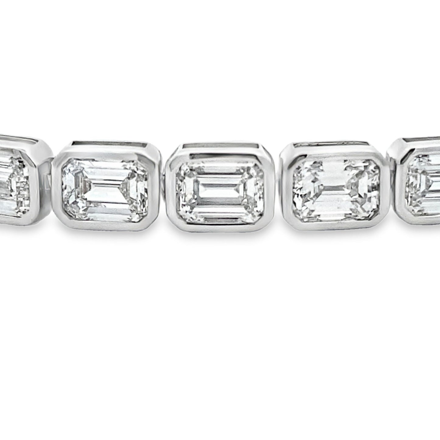 Bracelet de tennis en diamant cultivé en laboratoire en or blanc 14KT