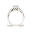 Ensemble de bague de fiançailles en diamant de 1,00 ct en or blanc 10KT
