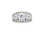 Natural Cubic Zirconium CZ Sterling Silver Engagement Ring
