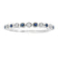 Sapphire Diamond Stackable Band Set in 14KT White Gold