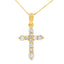 .23ct Diamond Cross Pendant in 14KT Yellow Gold