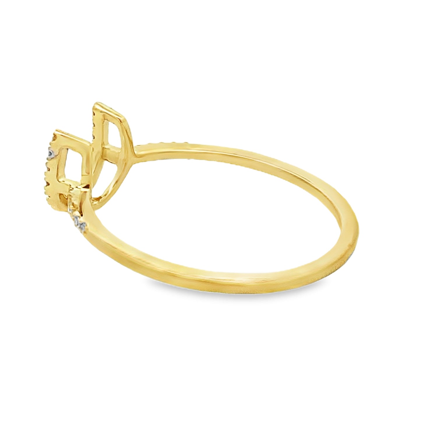 Genuine .10ct Diamond Ring in 14KT Yellow Gold