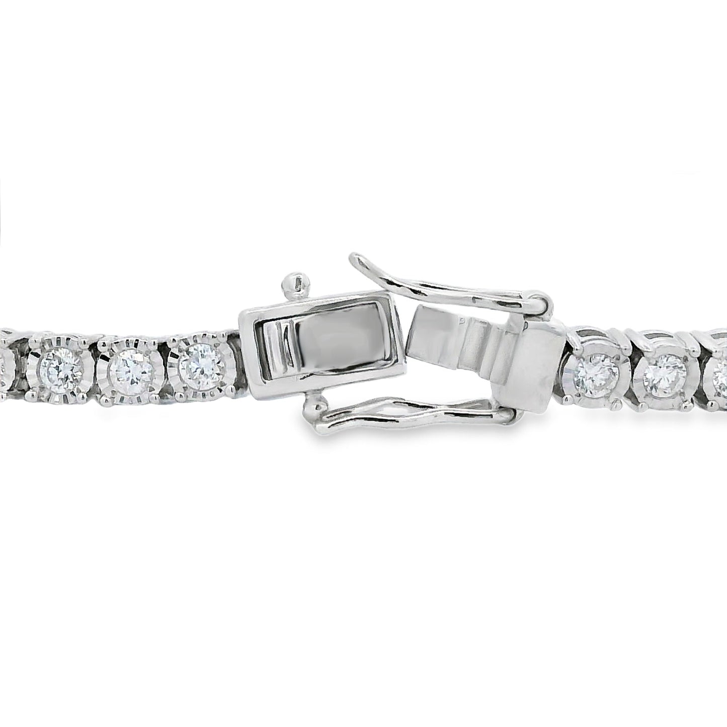 Pulsera de Tenis de Diamantes Crecidos en Laboratorio en Plata Esterlina