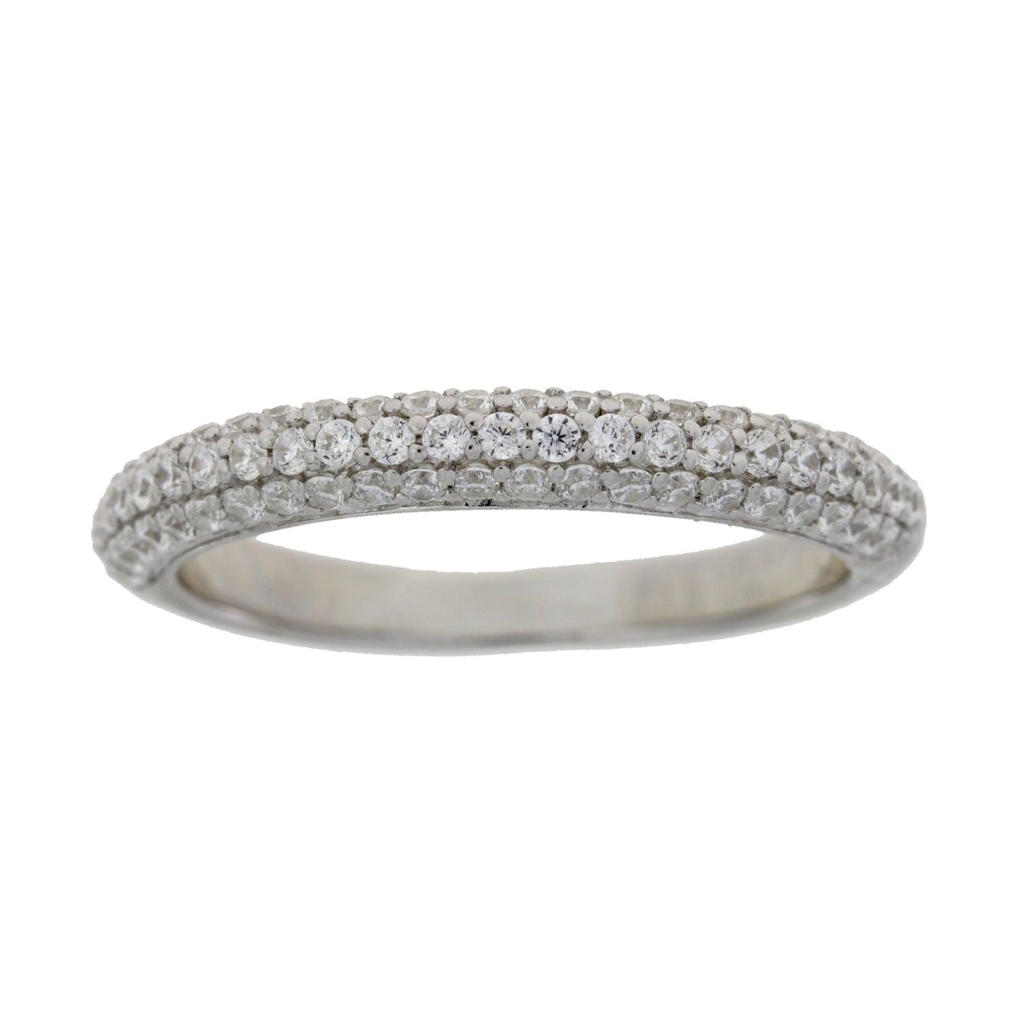 Bague de mariage en argent sterling et zircon cubique