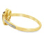 Natural .46ct Quartz Diamond Ring in 10KT Yellow Gold