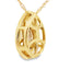 .39ct Quartz and Diamond Pendant in 10KT Yellow Gold