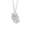 Colgante de moda de diamante natural de 0.25 ct en oro blanco de 10KT