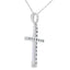 .30ct Diamond Cross Pendant in 14KT White Gold