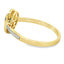Bague en saphir naturel de 0,54 ct avec diamants en or jaune 10KT