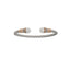 Genuine Freshwater Pearl Bangle Bracelet in Sterling Silver