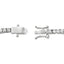 Moissanite Malachite Tennis Bracelet in Sterling Silver