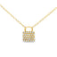 Colgante de Diamante Natural de 0.20ct en Oro Amarillo de 10KT