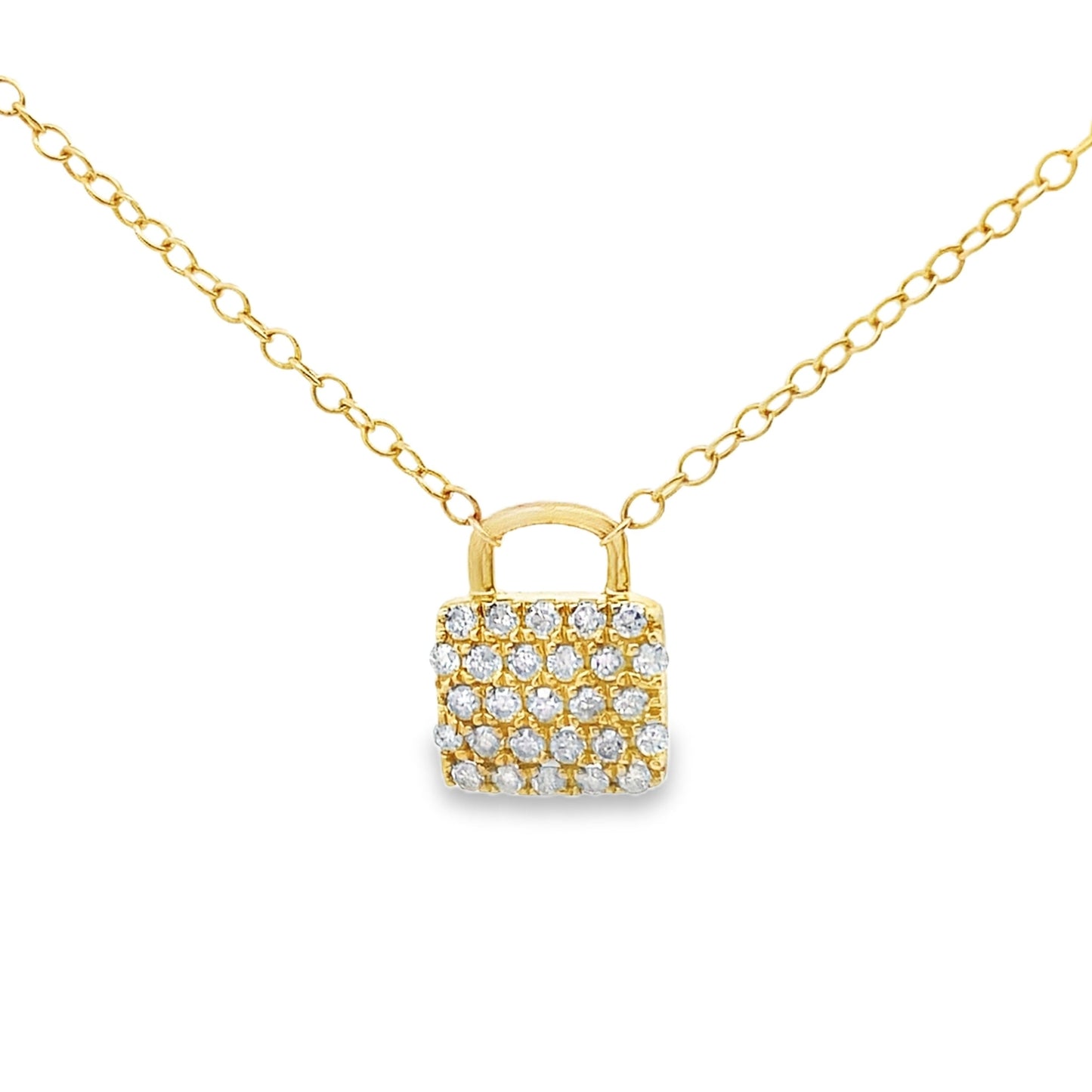 Colgante de Diamante Natural de 0.20ct en Oro Amarillo de 10KT