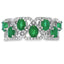 Bague en Zircon Émeraude Naturel de 1,82 ct en Argent Sterling