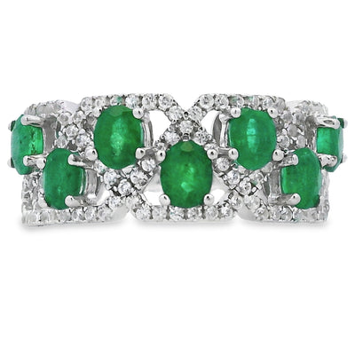 Anillo de Zirconio Esmeralda Natural de 1.82ct en Plata Esterlina