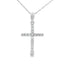 Pendentif Croix en Diamant de 0,19 ct en Or Blanc 14KT