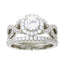 Natural Cubic Zirconium CZ Sterling Silver Engagement Ring