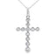 .50ct Diamond Cross Pendant in 14KT White Gold