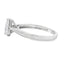 Véritable diamant de 0,50 ct cultivé en laboratoire en or blanc 10KT