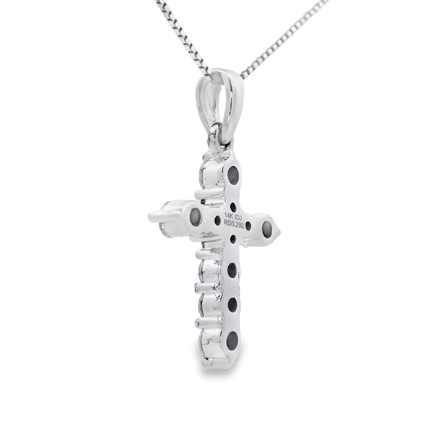 .30ct Diamond Cross Pendant in 14KT White Gold