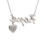 .30ct Pendentif en Diamant en Forme de Cœur en Argent Sterling